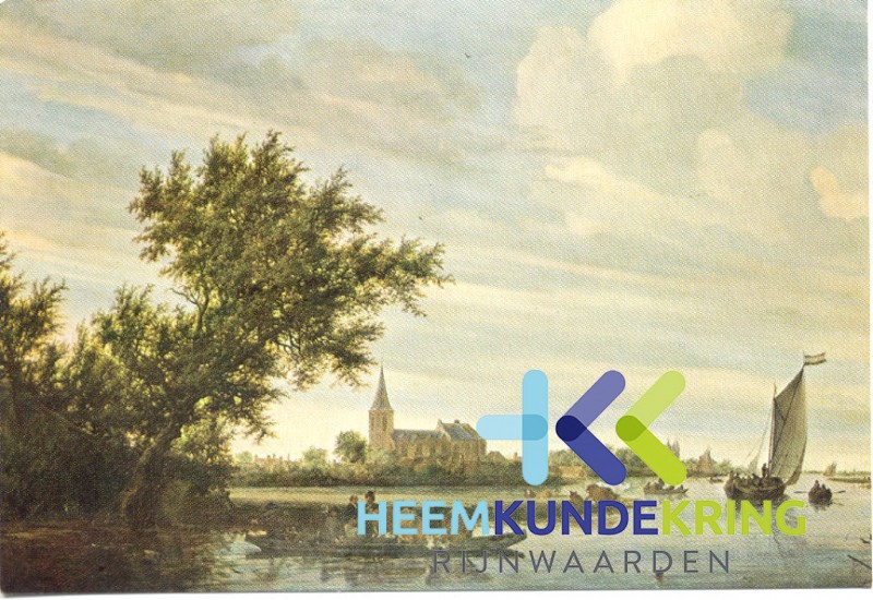 verd38 Gezicht op hetverdwenen Herwen en het tolhuys van af de Waal F00002162